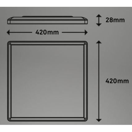 Briloner 7091-416 - LED RGB Hämardatav laevalgusti SLIM LED/22W/230V + kaugjuhtimispult