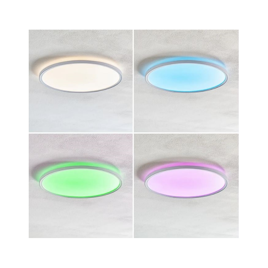 Briloner 7094-416 - LED RGB Hämardatav laevalgusti SLIM LED/22W/230V + kaugjuhtimispult