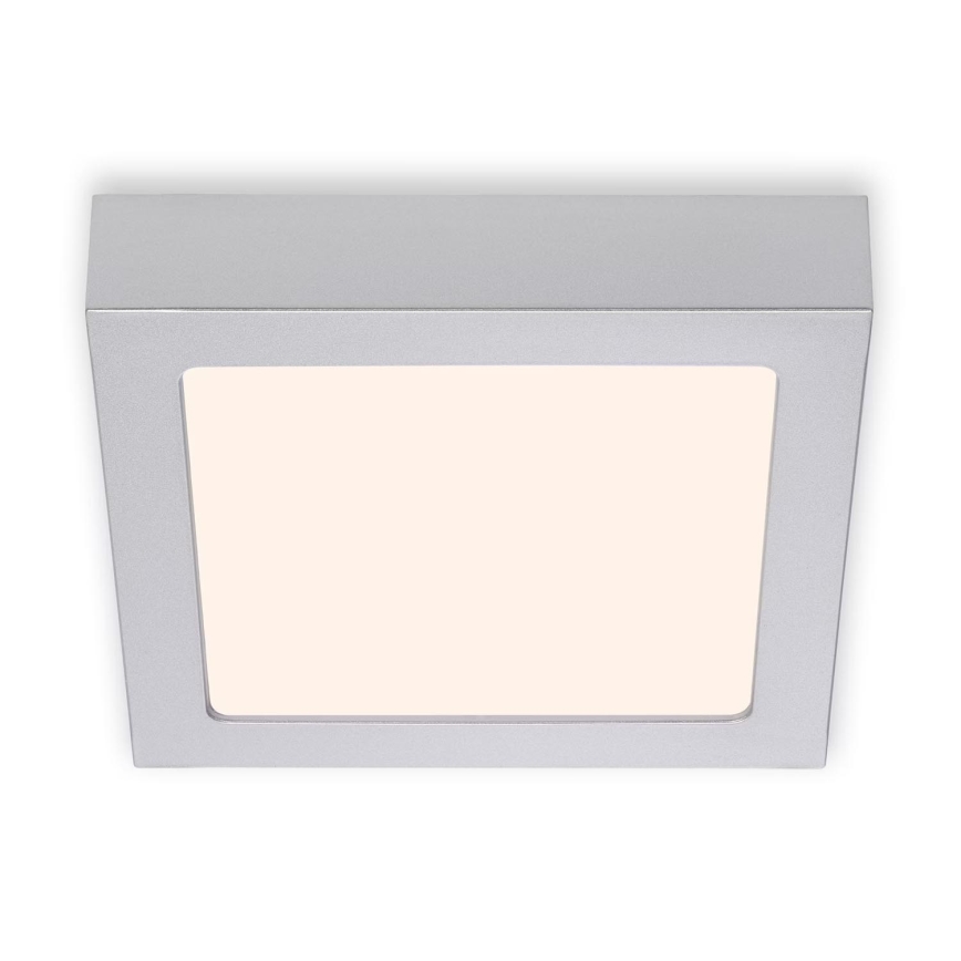 Briloner 7123-014 - LED laevalgusti FIRE LED/12W/230V 3000K 17x17cm hõbedane