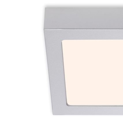 Briloner 7123-014 - LED laevalgusti FIRE LED/12W/230V 3000K 17x17cm hõbedane