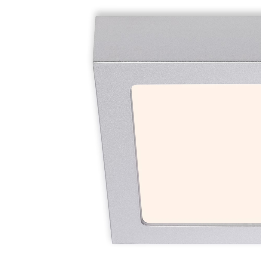 Briloner 7123-014 - LED laevalgusti FIRE LED/12W/230V 3000K 17x17cm hõbedane