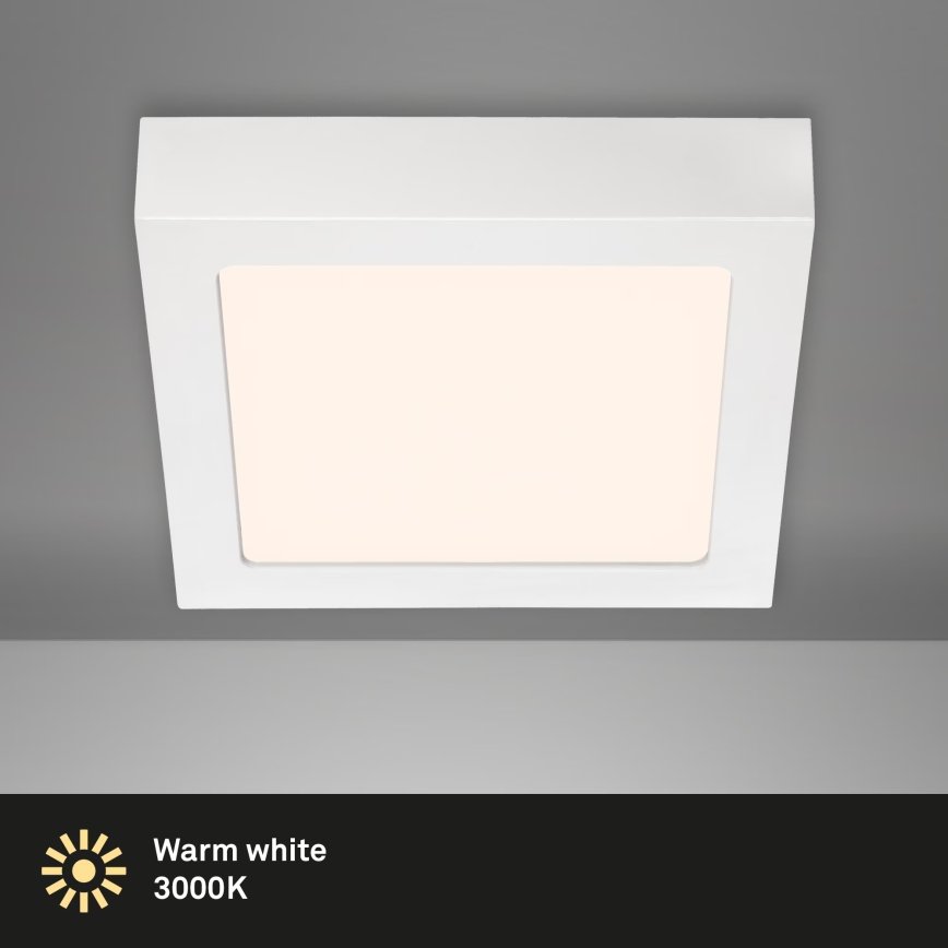 Briloner 7123-016 - LED laevalgusti FIRE LED/12W/230V 3000K 17x17 cm valge