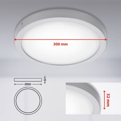 Briloner 7141-414 - LED Laevalgusti FIRE LED/21W/230V 4000K