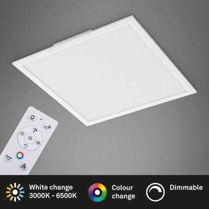 Briloner 7152-016 - LED RGB Hämardatav pinnale kinnitatav valguspaneel COLOUR LED/24W/230V 3000-6500K + kaugjuhtimispult