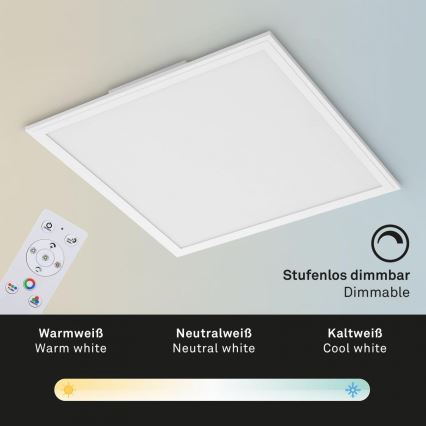 Briloner 7152-016 - LED RGB Hämardatav pinnale kinnitatav valguspaneel COLOUR LED/24W/230V 3000-6500K + kaugjuhtimispult