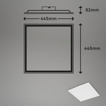 Briloner 7152-016 - LED RGB Hämardatav pinnale kinnitatav valguspaneel COLOUR LED/24W/230V 3000-6500K + kaugjuhtimispult