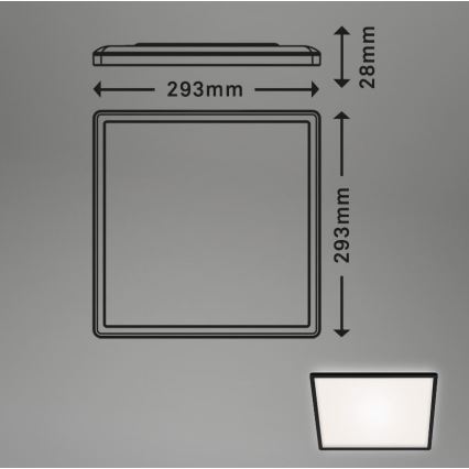 Briloner 7156-415 - LED Laevalgusti SLIM LED/18W/230V