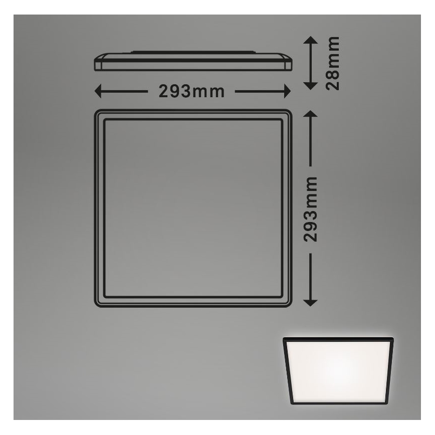 Briloner 7156-415 - LED Laevalgusti SLIM LED/18W/230V
