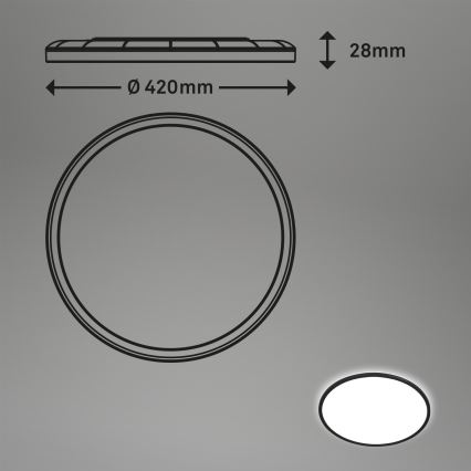 Briloner 7157-415 - LED Laevalgusti SLIM LED/22W/230V d. 42 cm