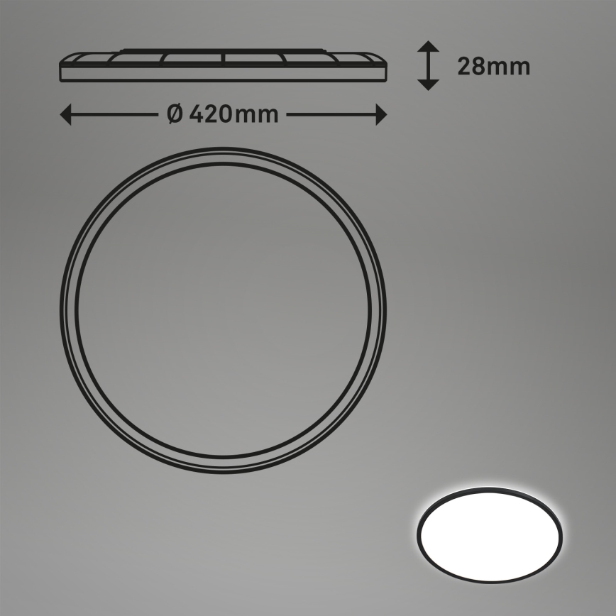 Briloner 7157-415 - LED Laevalgusti SLIM LED/22W/230V d. 42 cm