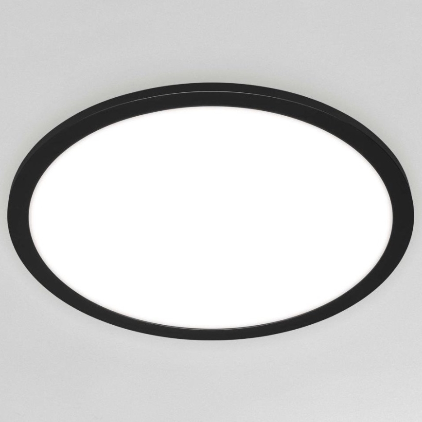 Briloner 7168-015 - LED Hämardatav laevalgusti PIATTO LED/22W/230V 3000-6500K d. 40 cm must + kaugjuhtimispult