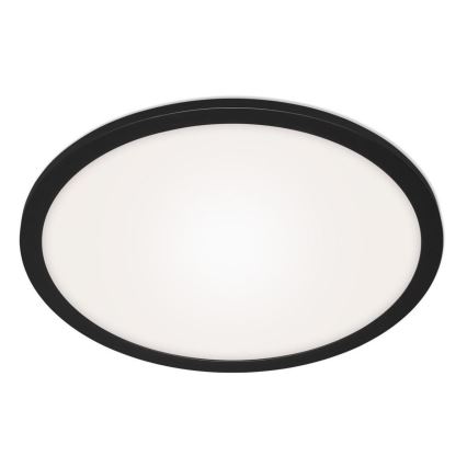 Briloner 7168-015 - LED Hämardatav laevalgusti PIATTO LED/22W/230V 3000-6500K d. 40 cm must + kaugjuhtimispult