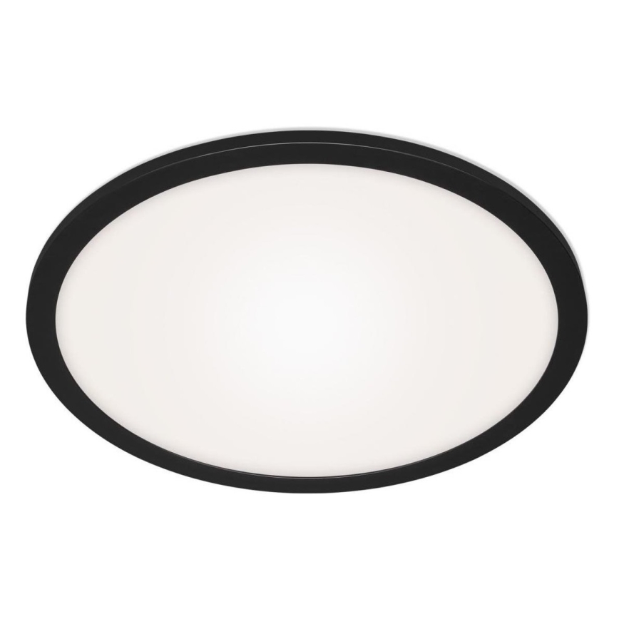 Briloner 7168-015 - LED Hämardatav laevalgusti PIATTO LED/22W/230V 3000-6500K d. 40 cm must + kaugjuhtimispult