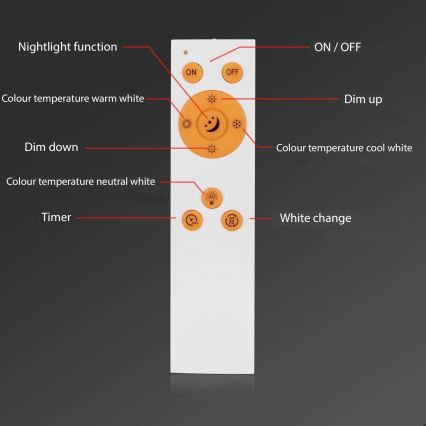 Briloner 7194-016 - LED Hämardatav laevalgusti SIMPLE LED/18W/230V 3000-6500K + pult