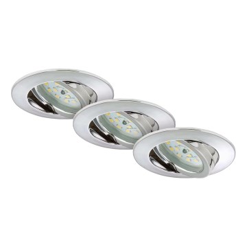 Briloner 7209-038 - KOMPLEKT 3x LED Süvistatav valgusti vannituppa LED/5W/230V IP23