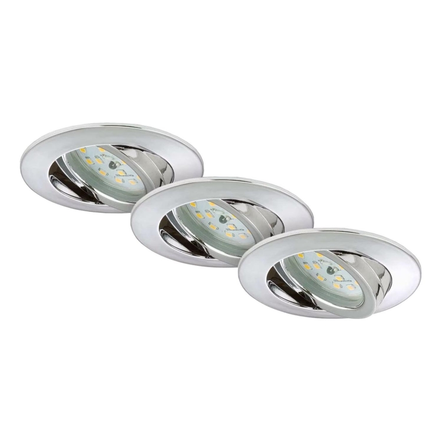Briloner 7209-038 - KOMPLEKT 3x LED Süvistatav valgusti vannituppa LED/5W/230V IP23