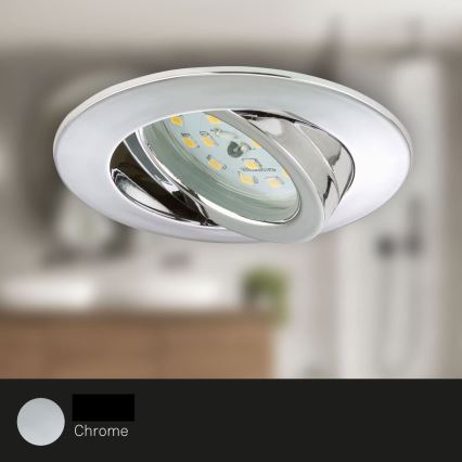 Briloner 7209-038 - KOMPLEKT 3x LED Süvistatav valgusti vannituppa LED/5W/230V IP23