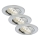 Briloner 7209-039 - Komplekt 3× LED vannitoa süvistatav laevalgusti ATTACH LED/5W/230V IP23 mattkroom