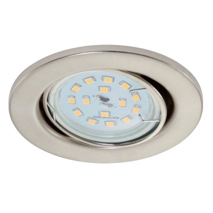 Briloner 7220-032 - KOMPLEKT 3 x LED Vannitoa süvistatav valgusti FIT 1xGU10/5W/230V matt-nikkel