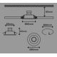 Briloner 7221-032 - Komplekt 3x LED Süvistatav vannitoavalgusti 1xGU10/3W/230V IP23 matt kroom