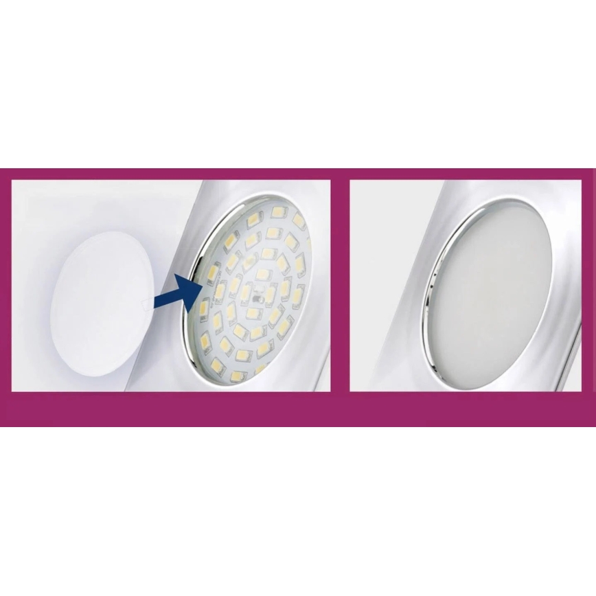 Briloner 7224-040 - KOMPLEKT 4x Hajuti süvistatud valgustitele d. 69 mm