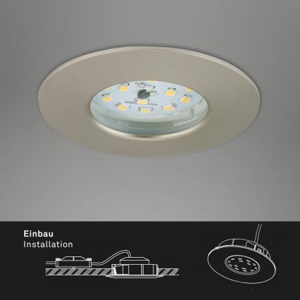 Briloner 7231-032 - KOMPLEKT 3x LED Hämardatav vannituba süvistatav ATTACH hele LED/5,5W/230V IP44