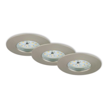 Briloner 7231-032 - KOMPLEKT 3x LED Hämardatav vannituba süvistatav ATTACH hele LED/5,5W/230V IP44