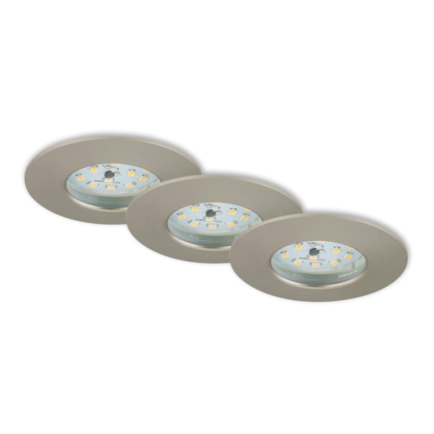Briloner 7231-032 - KOMPLEKT 3x LED Hämardatav vannituba süvistatav ATTACH hele LED/5,5W/230V IP44