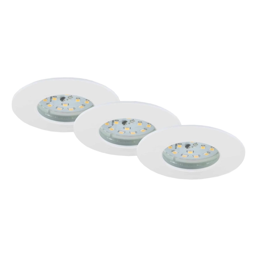 Briloner 7231-036 - KOMPLEKT 3x LED Hämardatav süvistatav valgusti vannituppa LED/5,5W/230V IP44
