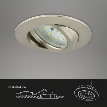 Briloner 7232-032 - Komplekt 3x hämardatavaid LED-vannitoa laevalgusteid ATTACH LED/5,5W/230V IP23
