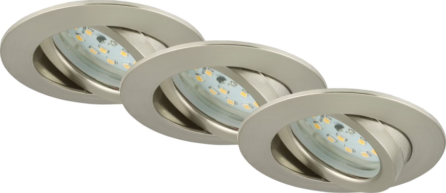 Briloner 7232-032 - Komplekt 3x hämardatavaid LED-vannitoa laevalgusteid ATTACH LED/5,5W/230V IP23