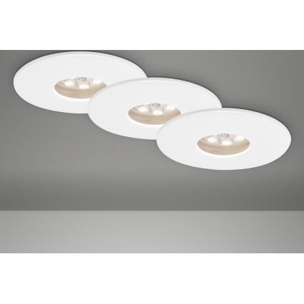 Briloner 7240-036 -KOMPLEKT 3x LED Süvistatav valgusti vannituppa ATTACH LED/1,8W/230V IP44 valge