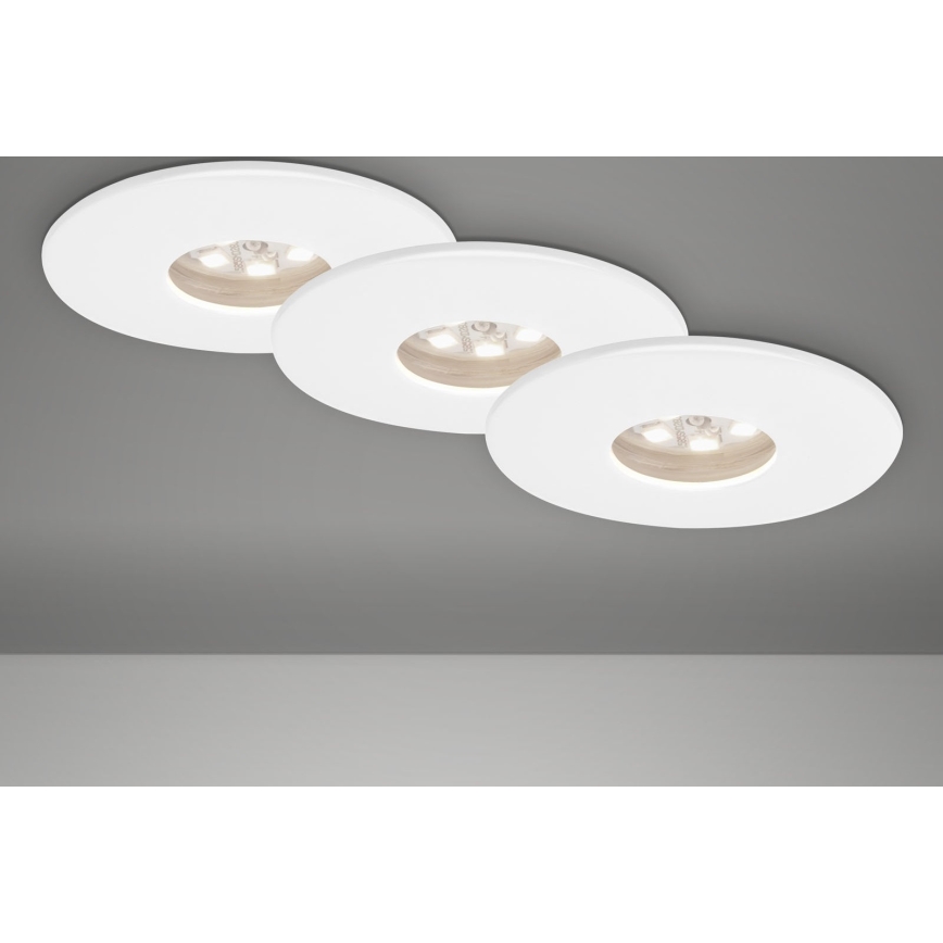 Briloner 7240-036 -KOMPLEKT 3x LED Süvistatav valgusti vannituppa ATTACH LED/1,8W/230V IP44 valge