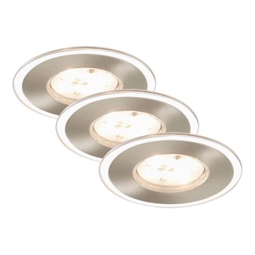 Briloner 7257-032 - KOMPLEKT 3x LED Süvistatav valgusti vannituppa ATTACH LED/4,5W/230V IP44