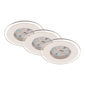 Briloner 7257-036 - KOMPLEKT 3x LED Süvistatav valgusti vannituppa ATTACH LED/4,5W/230V IP44