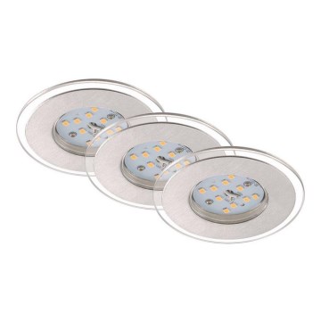 Briloner 7257-039 - KOMPLEKT 3x LED Süvistatav valgusti vannituppa ATTACH LED/4,5W/230V IP44