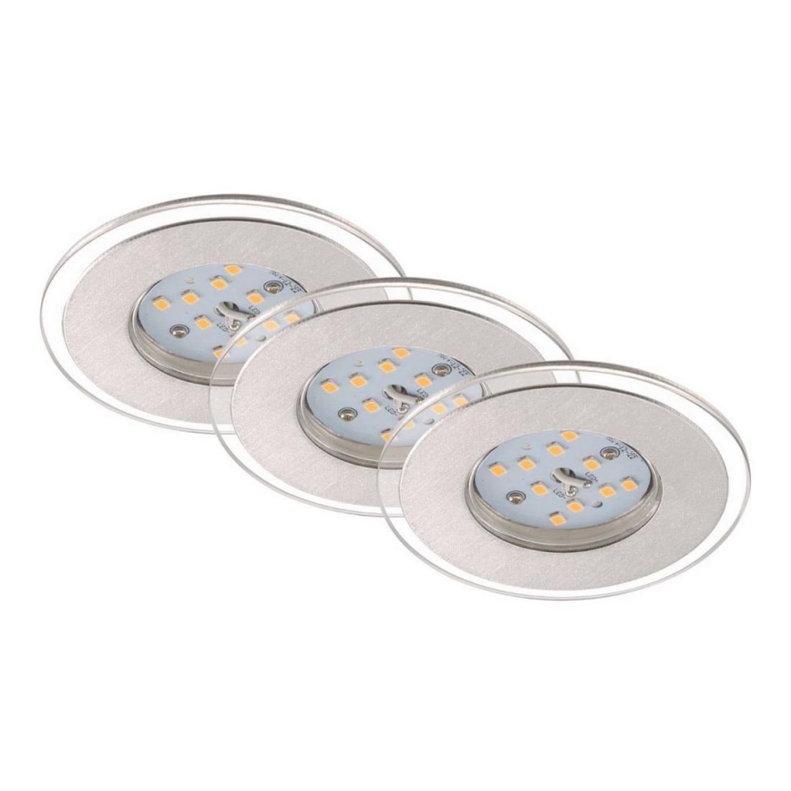 Briloner 7257-039 - KOMPLEKT 3x LED Süvistatav valgusti vannituppa ATTACH LED/4,5W/230V IP44