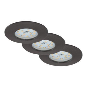 Briloner 7295-031 - KOMPLEKT 3x LED Hämardatav süvistatav valgusti vannituppa ATTACH LED/6,5W/230V IP44