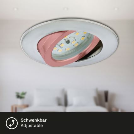 Briloner 7296-039 - Komplekt 3x LED-hämardatavaid vannitoa sissepandavaid laevalgusteid LED/6,5W/230V 3000K IP23 mattkroom
