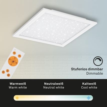 Briloner 7301-016 - LED Hämardatav laevalgusti STARRY SKY LED/18W/230V 3000-6000K + kaugjuhtimispult