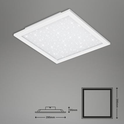 Briloner 7301-016 - LED Hämardatav laevalgusti STARRY SKY LED/18W/230V 3000-6000K + kaugjuhtimispult