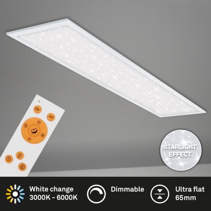 Briloner 7304-016 - LED Hämardatav laevalgusti STARRY SKY LED/36W/230V 3000-6000K + kaugjuhtimispult