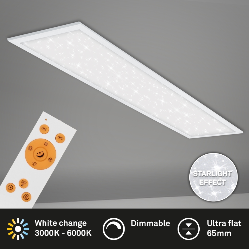 Briloner 7304-016 - LED Hämardatav laevalgusti STARRY SKY LED/36W/230V 3000-6000K + kaugjuhtimispult