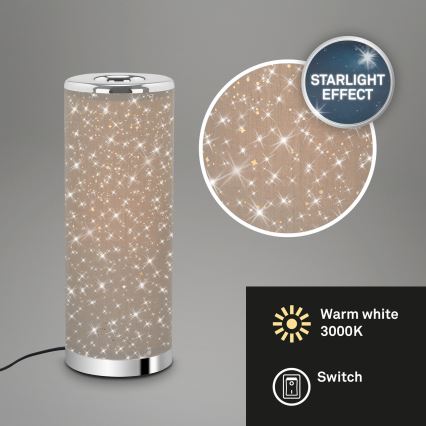 Briloner 7334-011 - LED laualamp STARRY SKY 1xGU10/5W/230V pruun