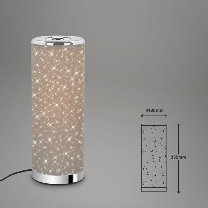 Briloner 7334-011 - LED laualamp STARRY SKY 1xGU10/5W/230V pruun