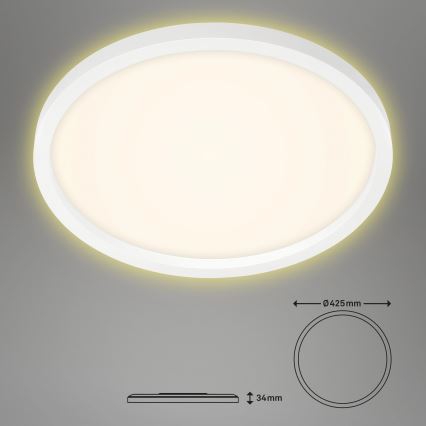 Briloner 7363-016 - LED Laevalgusti CADRE LED/22W/230V d. 42,5 cm valge