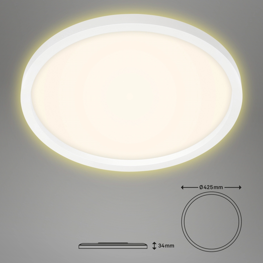 Briloner 7363-016 - LED Laevalgusti CADRE LED/22W/230V d. 42,5 cm valge