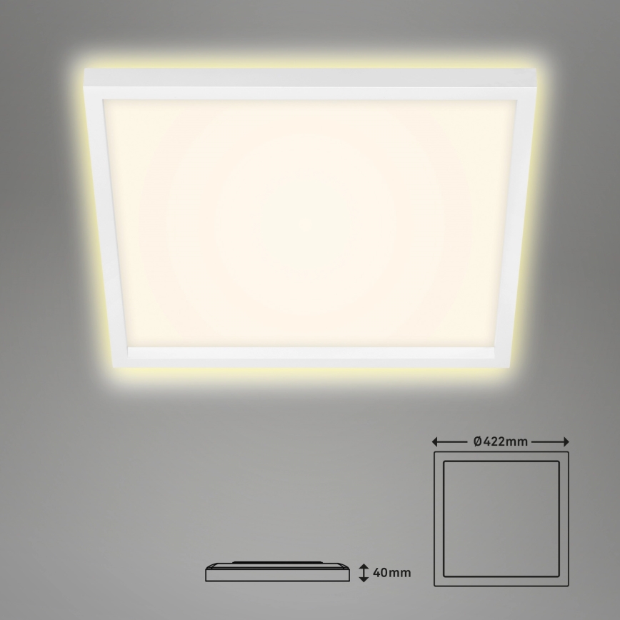 Briloner 7364-016 - LED Laevalgusti CADRE LED/22W/230V 42,2x42,2 cm valge