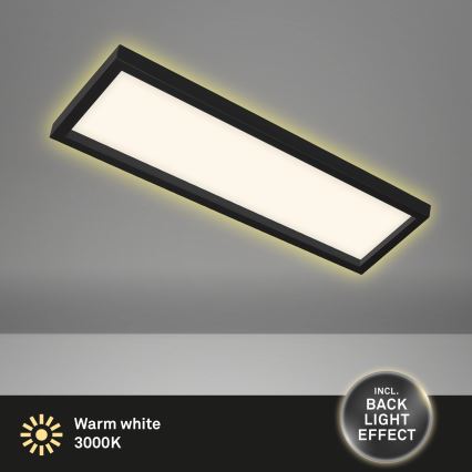 Briloner 7365-015 - LED Laevalgusti CADRE LED/22W/230V 58,2x20,2 cm must