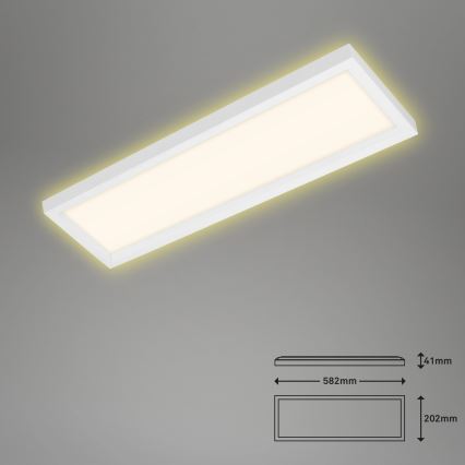 Briloner 7365-016 - LED Laevalgusti CADRE LED/22W/230V 58,2x20,2 cm valge